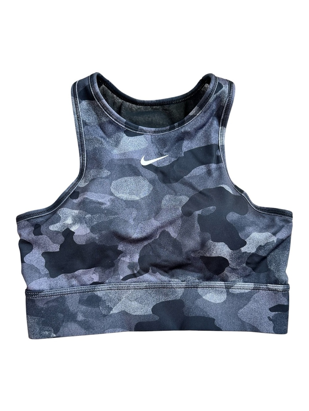 NIKE Women’s Dri-Fit Everything Camo High-Neck Sports Bra M
